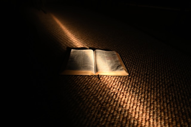 Open Bible at Sanctuary Church in Boulder